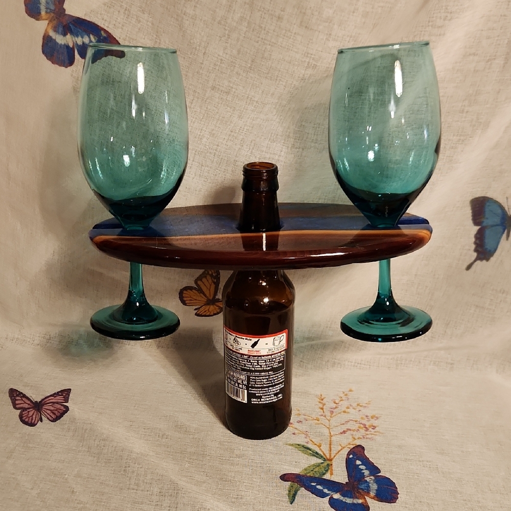 River Wood Wine Caddy
